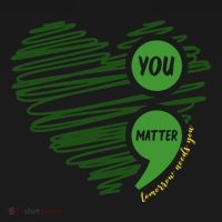 You Matter Semicolon Heart Mental Health Awareness Visor thumb 3