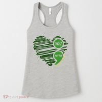 You Matter Semicolon Heart Mental Health Awareness Women's Tank Top thumb 0