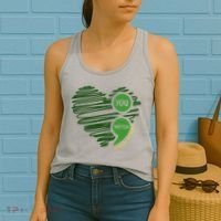 You Matter Semicolon Heart Mental Health Awareness Women's Tank Top thumb 2