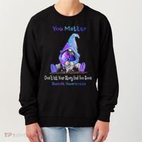You Matter Suicide Prevention Teal Purple Awareness Heart Gift Women's Sweatshirt thumb 0