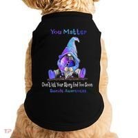 You Matter Suicide Prevention Teal Purple Awareness Heart Gift Doggie Tank thumb 0