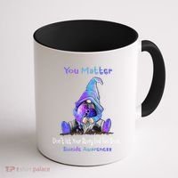 You Matter Suicide Prevention Teal Purple Awareness Heart Gift Coffee Mug thumb 1