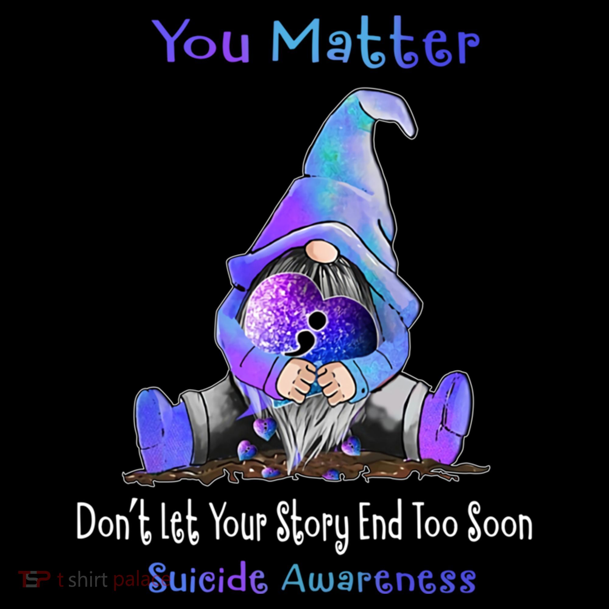 You Matter Suicide Prevention Teal Purple Awareness Heart Gift Coffee Mug