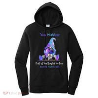 You Matter Suicide Prevention Teal Purple Awareness Heart Gift Women's Hoodie thumb 0