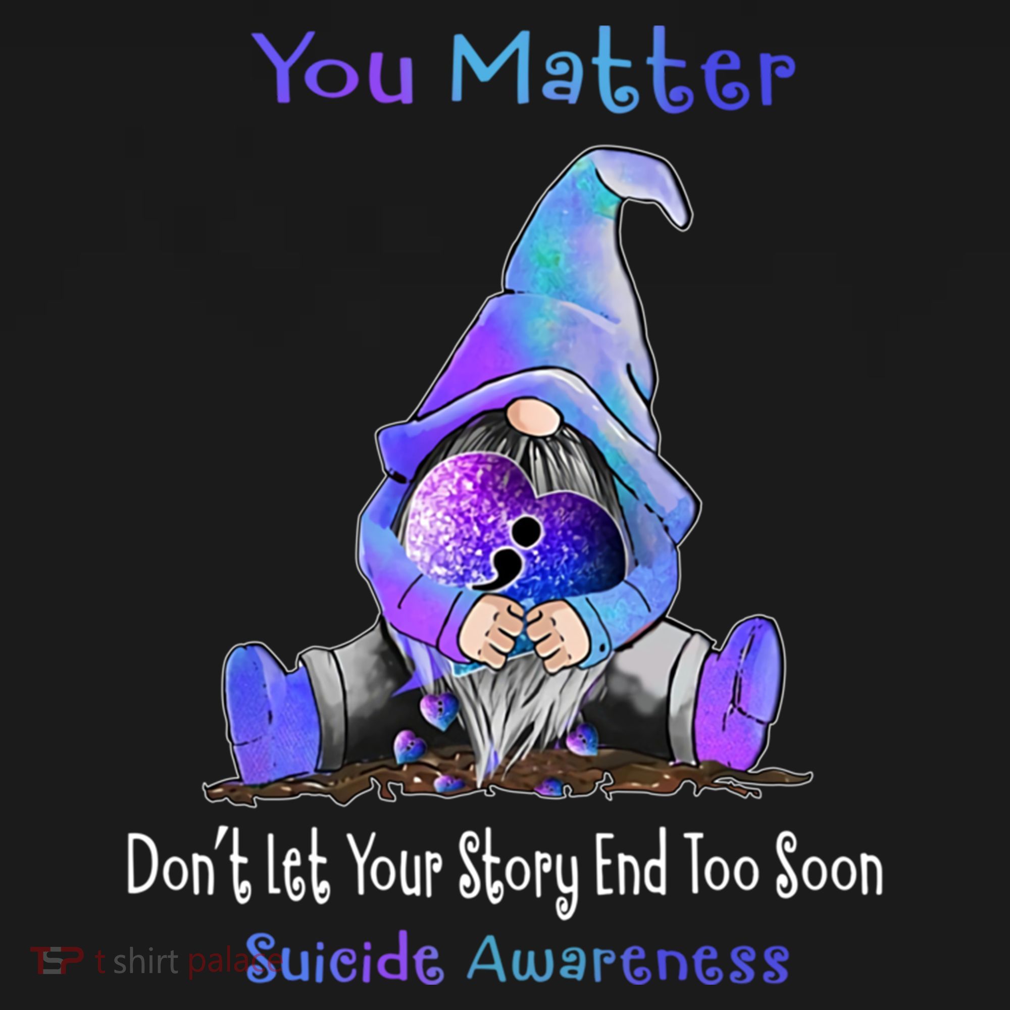 You Matter Suicide Prevention Teal Purple Awareness Heart Gift Women's Hoodie