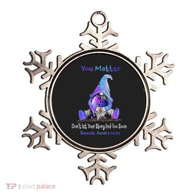 You Matter Suicide Prevention Teal Purple Awareness Heart Gift Ornament