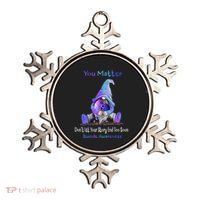 You Matter Suicide Prevention Teal Purple Awareness Heart Gift Ornament thumb 0