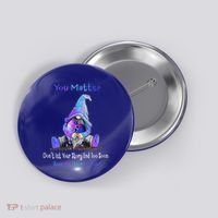 You Matter Suicide Prevention Teal Purple Awareness Heart Gift Button thumb 0