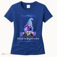You Matter Suicide Prevention Teal Purple Awareness Heart Gift Women's T-Shirt thumb 0