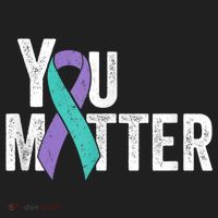 You Matter - Suicide Prevention Teal Purple Awareness Ribbon Women's Sweatshirt thumb 2