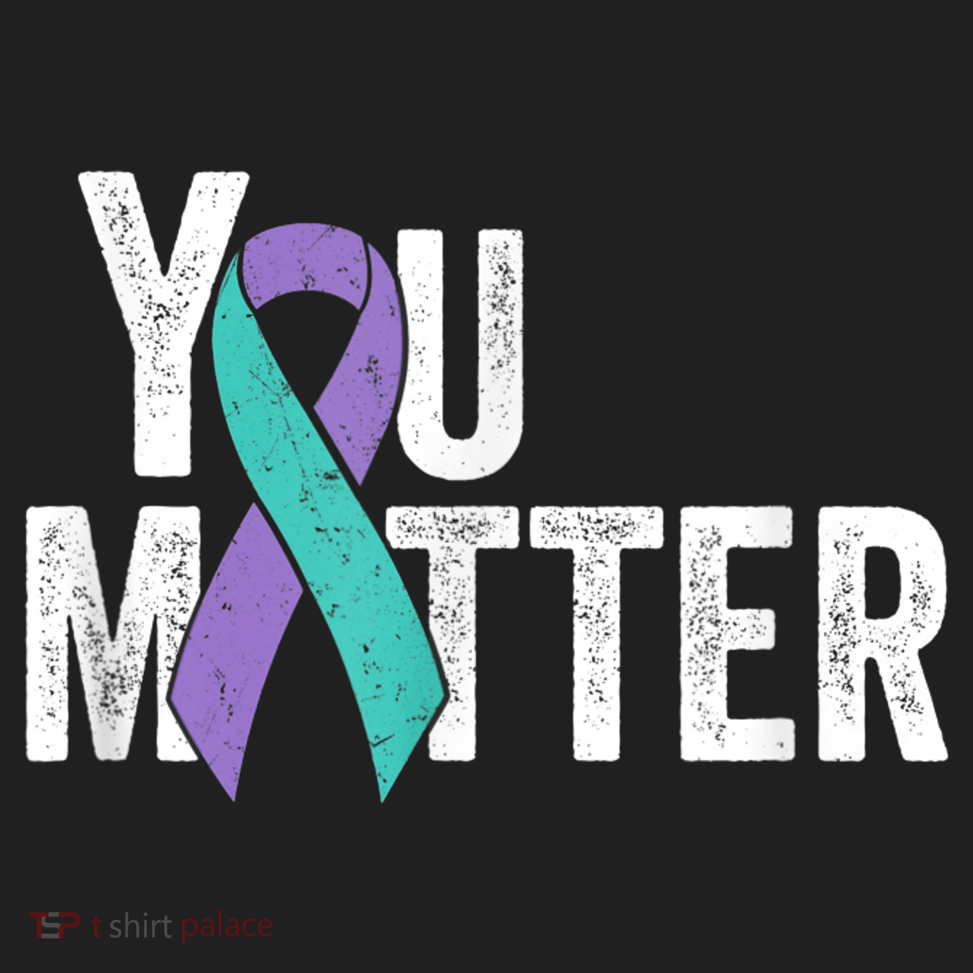 You Matter - Suicide Prevention Teal Purple Awareness Ribbon Hat
