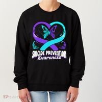 You Matter Suicide Prevention Awareness Butterfly Gift Women's Sweatshirt thumb 0