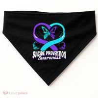 You Matter Suicide Prevention Awareness Butterfly Gift USA-Made Doggie Bandana thumb 0