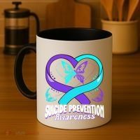 You Matter Suicide Prevention Awareness Butterfly Gift Coffee Mug thumb 4