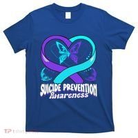 You Matter Suicide Prevention Awareness Butterfly Gift T-Shirt thumb 0