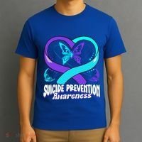 You Matter Suicide Prevention Awareness Butterfly Gift T-Shirt thumb 3