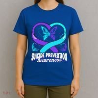 You Matter Suicide Prevention Awareness Butterfly Gift T-Shirt thumb 4