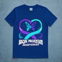 You Matter Suicide Prevention Awareness Butterfly Gift T-Shirt thumb 5