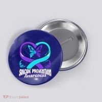 You Matter Suicide Prevention Awareness Butterfly Gift Button thumb 0