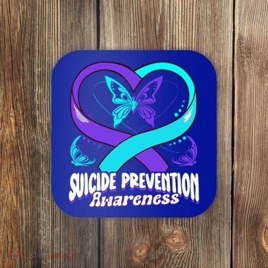 You Matter Suicide Prevention Awareness Butterfly Gift Coaster