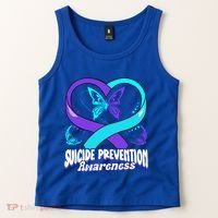 You Matter Suicide Prevention Awareness Butterfly Gift Tank Top thumb 2