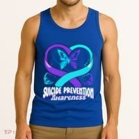 You Matter Suicide Prevention Awareness Butterfly Gift Tank Top thumb 3