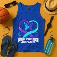 You Matter Suicide Prevention Awareness Butterfly Gift Tank Top thumb 4