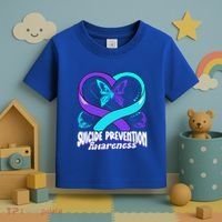 You Matter Suicide Prevention Awareness Butterfly Gift Toddler T-Shirt thumb 3
