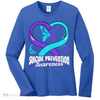You Matter Suicide Prevention Awareness Butterfly Gift Women's Long Sleeve Shirt
