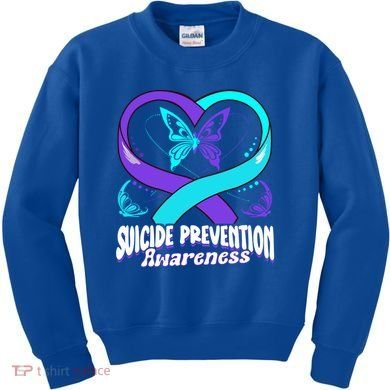 You Matter Suicide Prevention Awareness Butterfly Gift Kids Sweatshirt