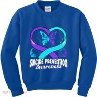 You Matter Suicide Prevention Awareness Butterfly Gift Kids Sweatshirt thumb 0