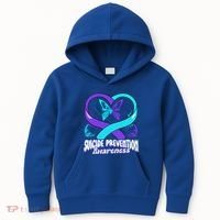 You Matter Suicide Prevention Awareness Butterfly Gift Kids Hoodie thumb 0