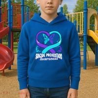 You Matter Suicide Prevention Awareness Butterfly Gift Kids Hoodie thumb 2