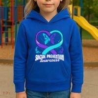 You Matter Suicide Prevention Awareness Butterfly Gift Kids Hoodie thumb 3