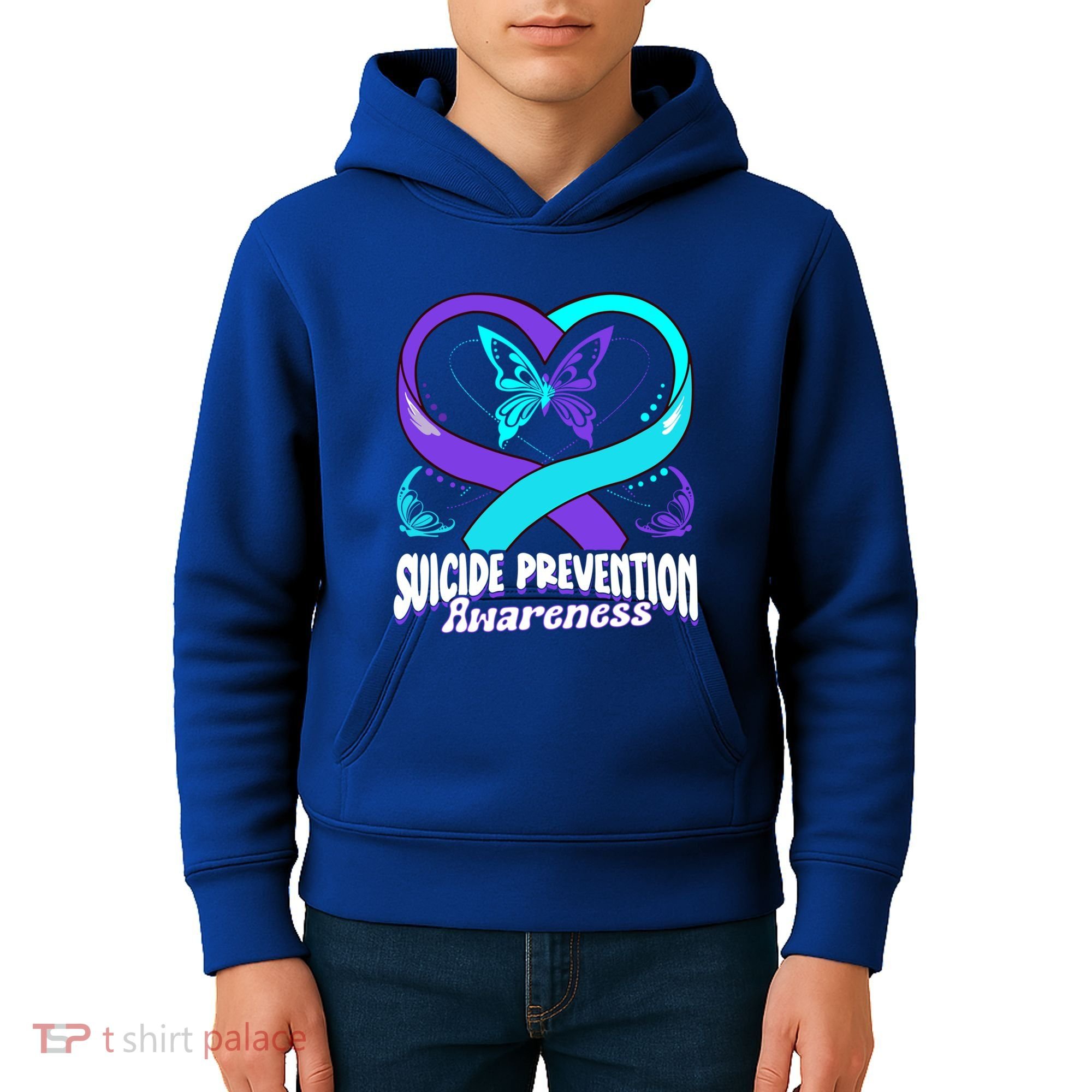 You Matter Suicide Prevention Awareness Butterfly Gift Kids Hoodie
