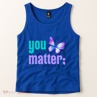 You Matter Suicide Prevention Awareness Tal Health Gift Tank Top thumb 2