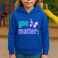 You Matter Suicide Prevention Awareness Tal Health Gift Kids Hoodie thumb 3