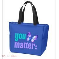 You Matter Suicide Prevention Awareness Tal Health Gift Tote Bag thumb 3