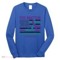 You Matter Suicide Prevention Awareness Cute Gift Long Sleeve Shirt thumb 0