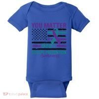 You Matter Suicide Prevention Awareness Cute Gift Baby Bodysuit thumb 0
