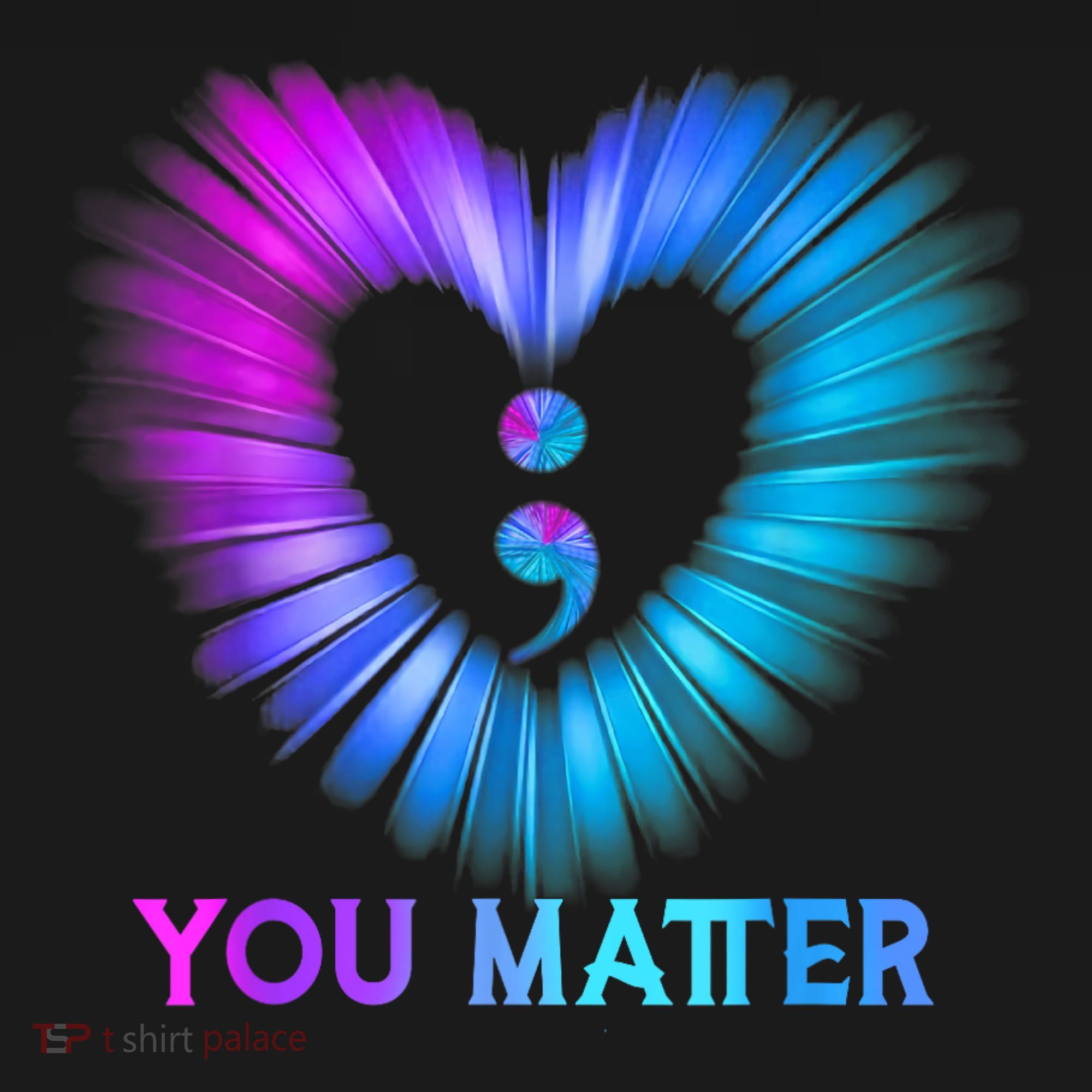 You Matter Suicide Prevention Awareness Teal Purple Heart Women's Hoodie