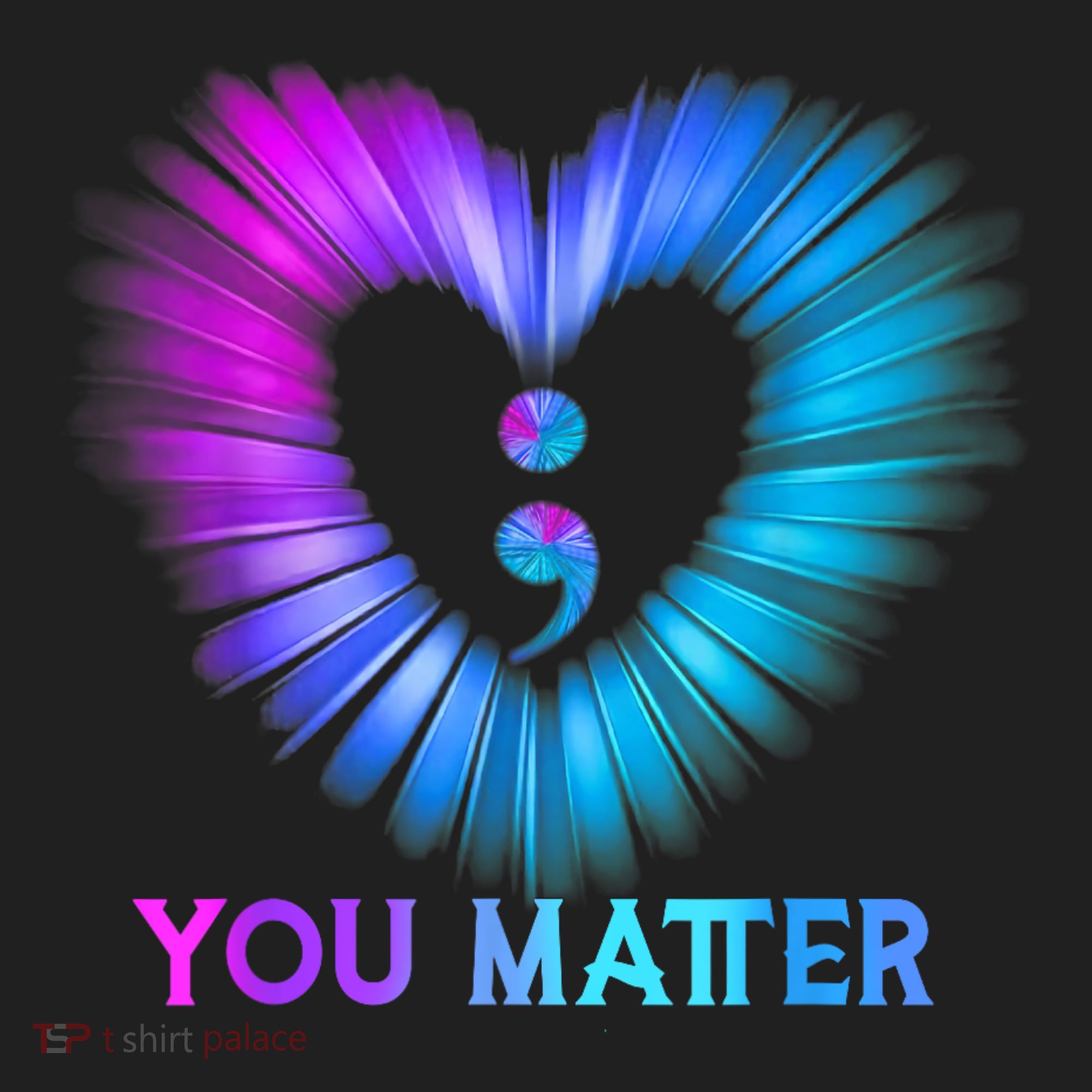 You Matter Suicide Prevention Awareness Teal Purple Heart Tumbler