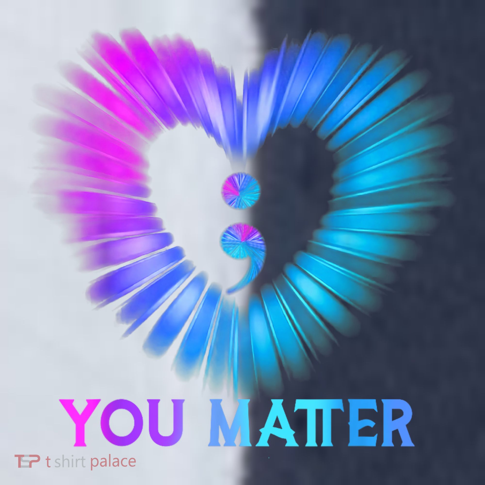 You Matter Suicide Prevention Awareness Teal Purple Heart Sport-Tek Competitor United Soccer Jersey