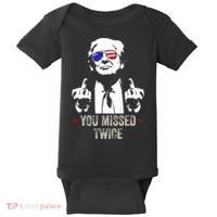 You Missed Twice President Donald Trump Baby Bodysuit thumb 0