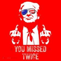 You Missed Twice President Donald Trump Santa Hat thumb 1