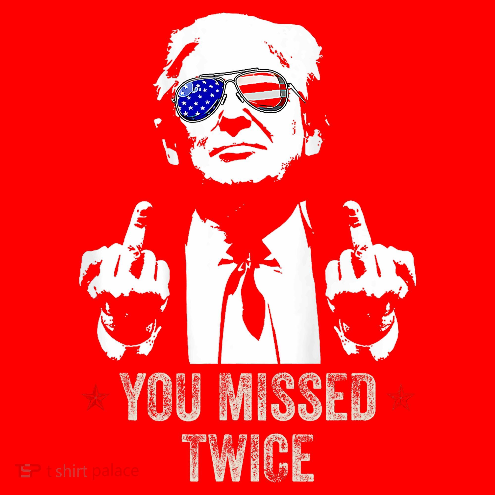 You Missed Twice President Donald Trump Santa Hat