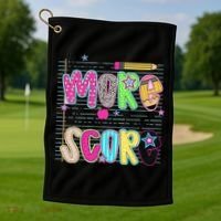 Youre More Than A Test Score Dont Stress Do Your Best Golf Towel thumb 1
