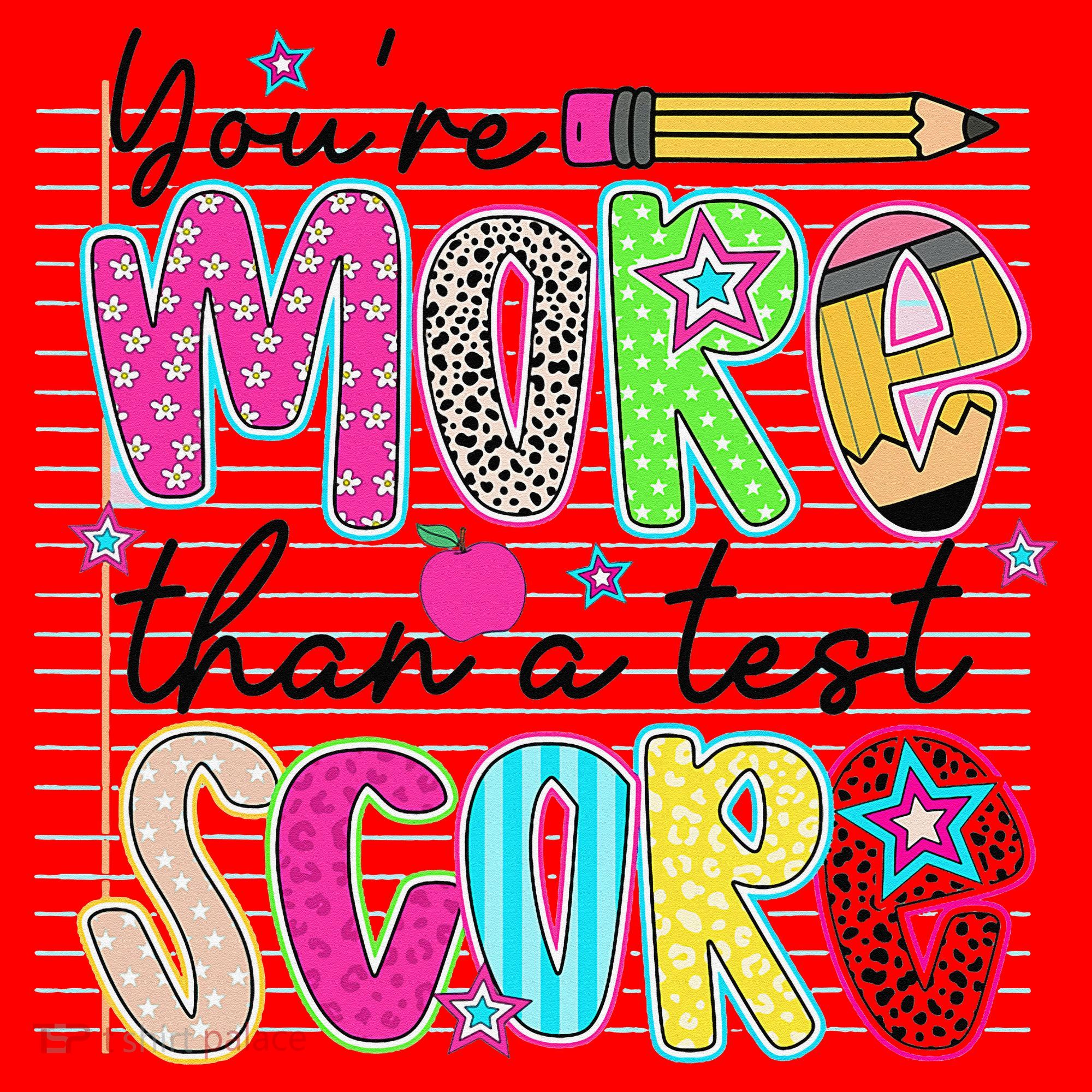 Youre More Than A Test Score Dont Stress Do Your Best Santa Hat