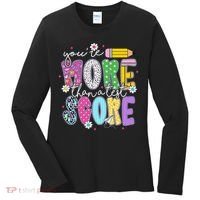 Youre More Than A Test Score Test Day Teacher Student Women's Long Sleeve Shirt thumb 0