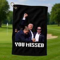 You Missed Trump 2024 Golf Towel thumb 1